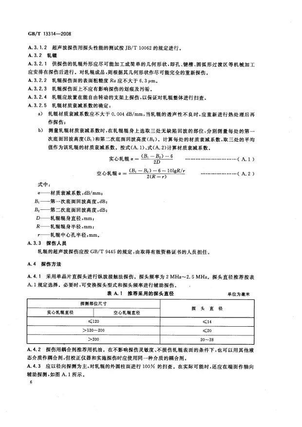 GBT-13314-2008锻钢冷轧工作辊通用技术条件